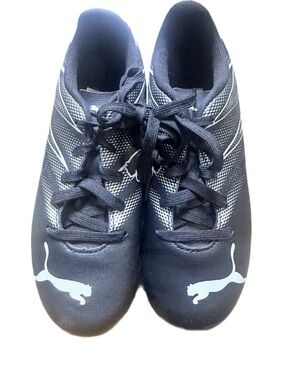 Puma Black and White Soccer Cleats